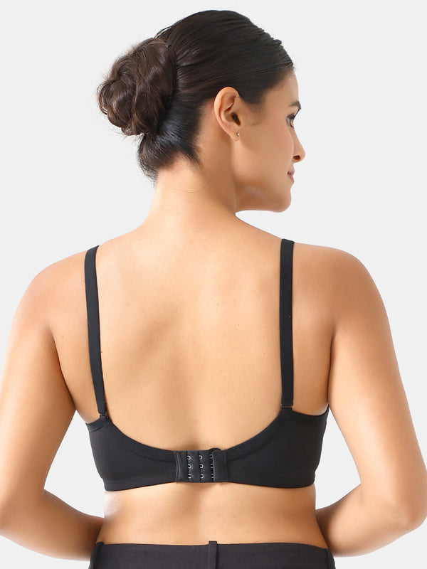 Amour Secrt Women's Double Push-Up Padded Lycra Solid Color Everyday Bra PDRKN017