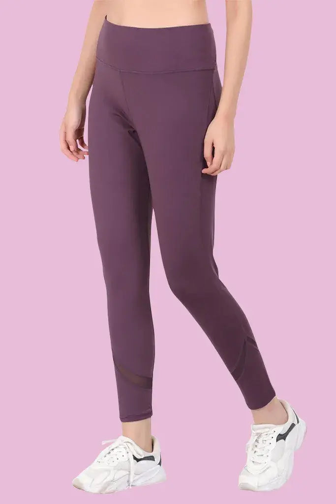 Amour Secrt Women's Nylon Spandex Fully Stretchable Leggings With Wicking Technology AC3142