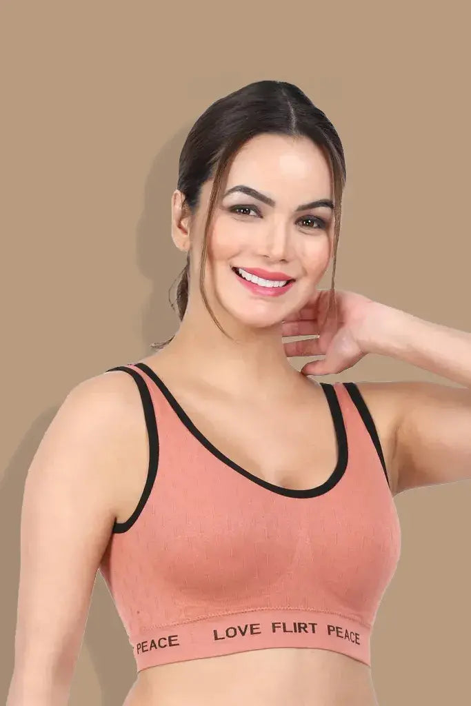 Amour Secrt Women's Lightly Padded Medium Impact Sports Bra S5828