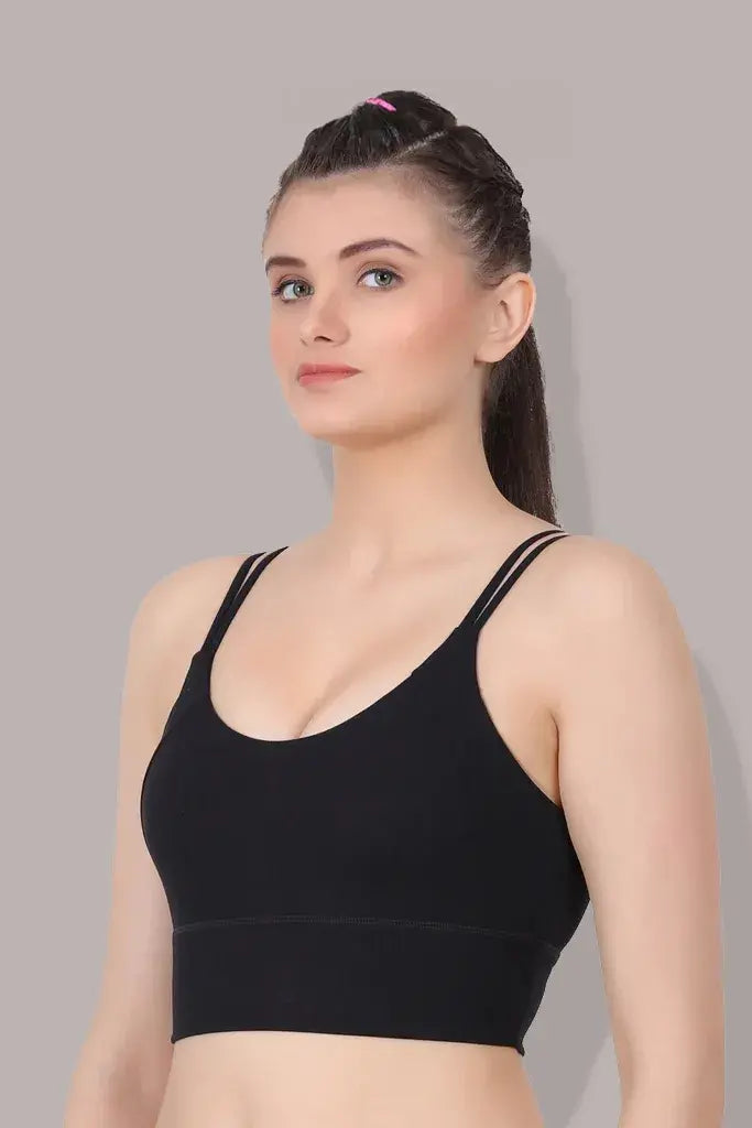 Amour secrt women's seamless light padded extra soft stetchable polymide fabric full coverage for terrific support high impact yoga / gym / sport bra SB2061