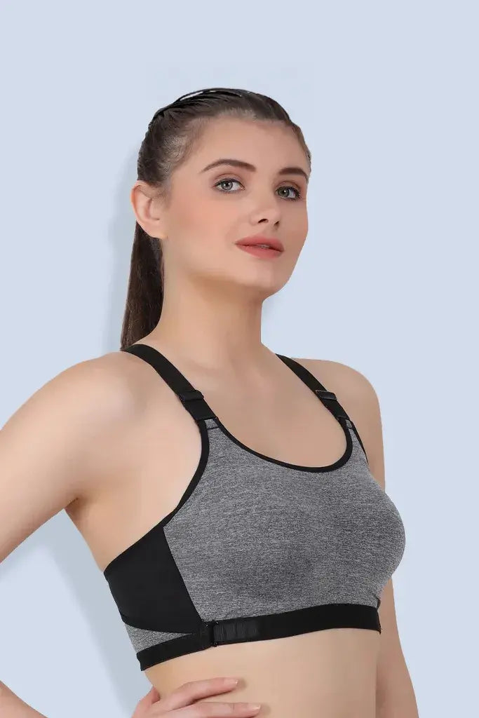 Amour secrt seamless Lightly-Padded extra soft Nylon spandex fabric with adjustable strap and belt with racer back full With support high impact, Yoga, Gym Sports Bra  SB2066