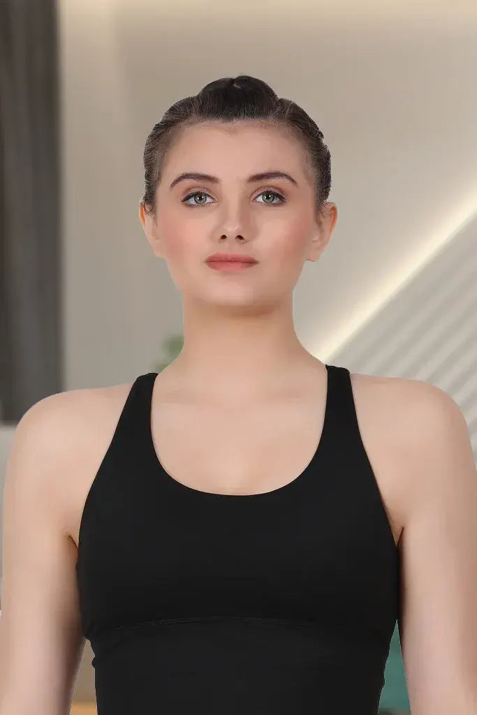 Amour Secrt Women's Seamless Lightly Padded Extra Soft Extremely Stretchable Polyamide Fabric Full Coverage With Broad Waist Band For Terrific Support High Impact Sports Bra SB2092