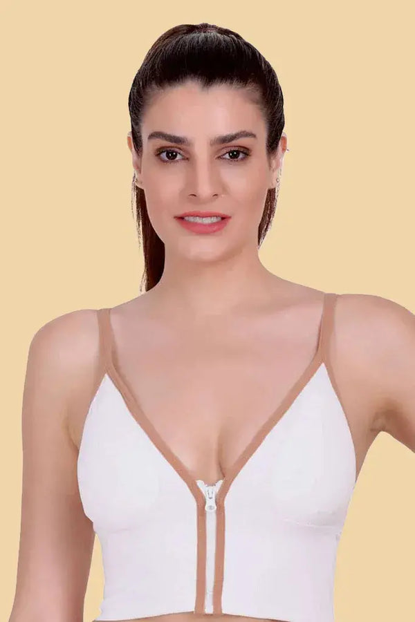 Amour Secrt Lightly seamless Padded extra soft nylon spandex fabric Front Open Zipper Sports / crop top Bra SB638