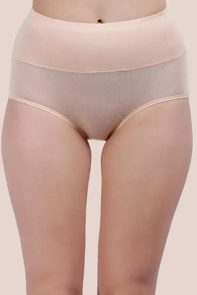 Amour Secrt Women's Extra Soft Rayon Spandex Fabric High Waist Hipster Panty (P68035)