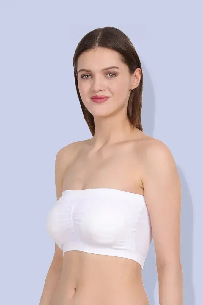 Amour Secrt Women's Lightly Padded Tube/Bandeau Bra_Free Size TB012