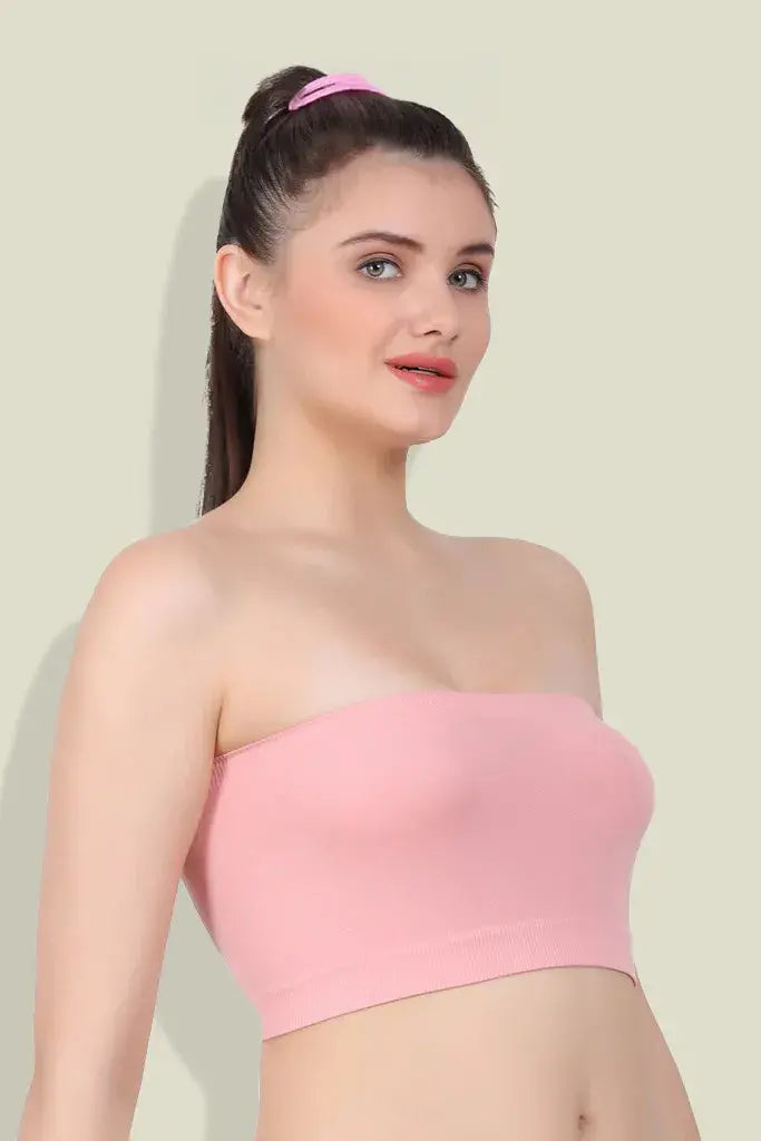 Amour Secrt Women's non padded extra soft nylon spandex fabric Tube/Bandeau Bra TB1020