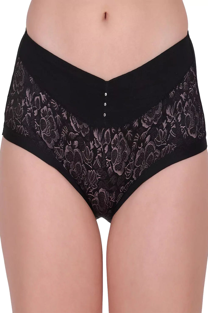Women's Hipster Floral Self Design Panty P_8042