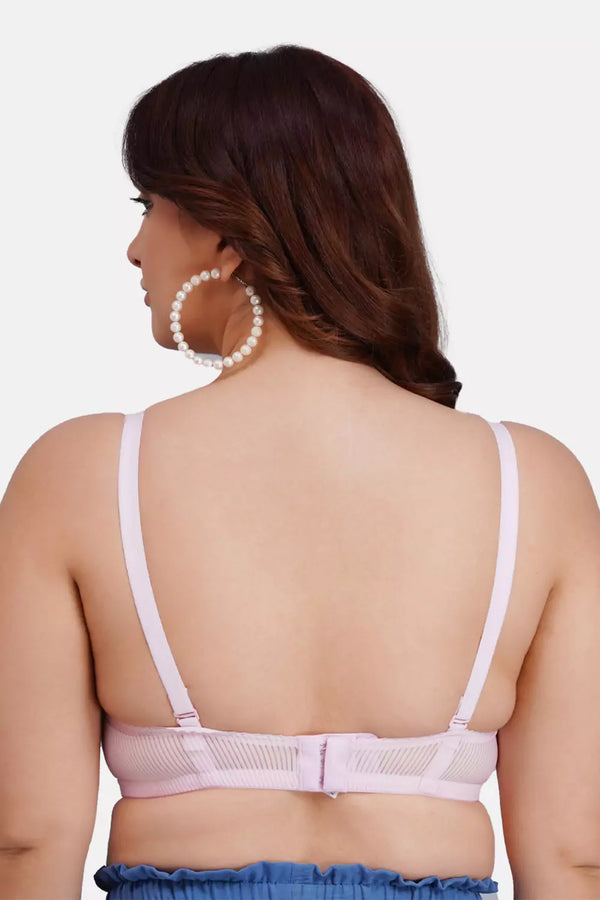 Women's Padded Stripes Print T-Shirt Bra ASB555