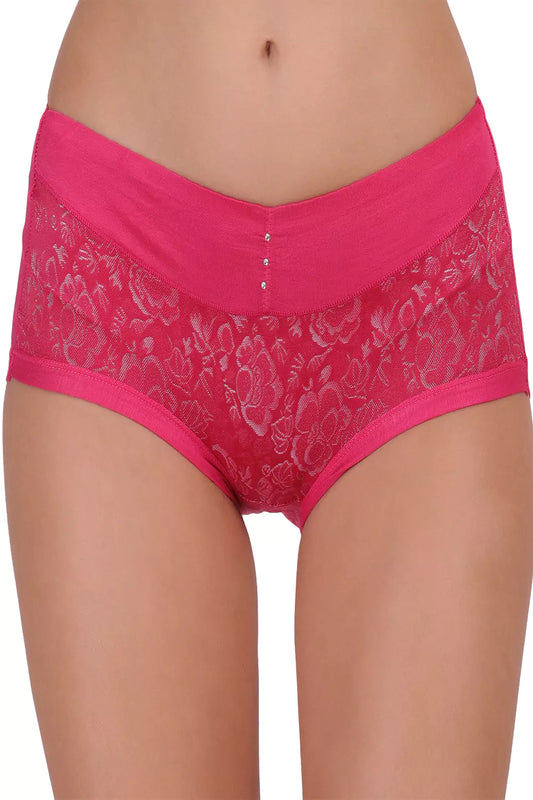 Women's Hipster Floral Self Design Panty P_8042