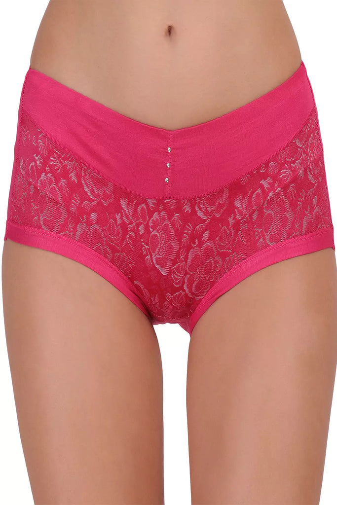 Women's Hipster Floral Self Design Panty P_8042