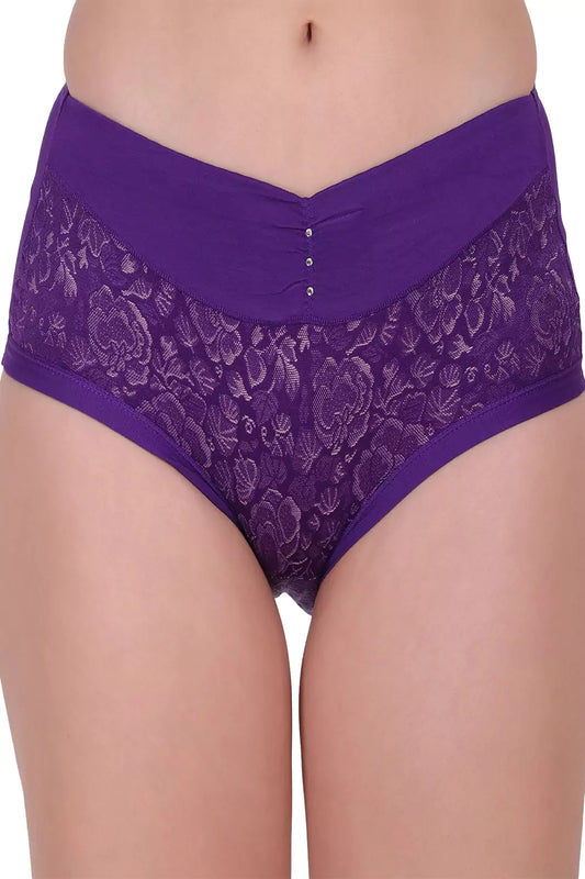 Women's Hipster Floral Self Design Panty P_8042