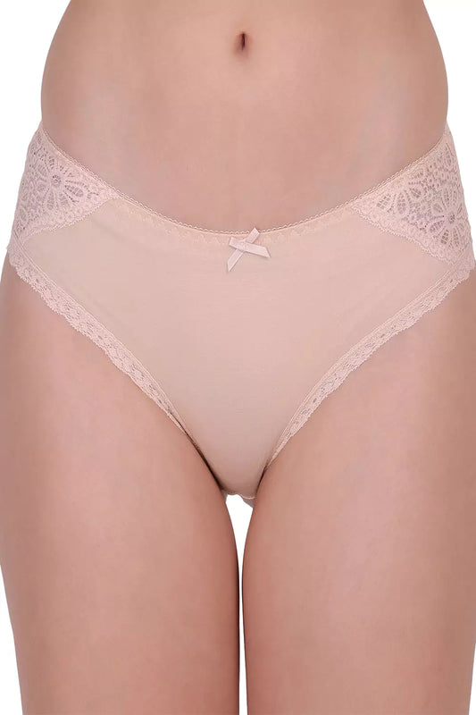 Women's Hipster Self Design Panty P_8226