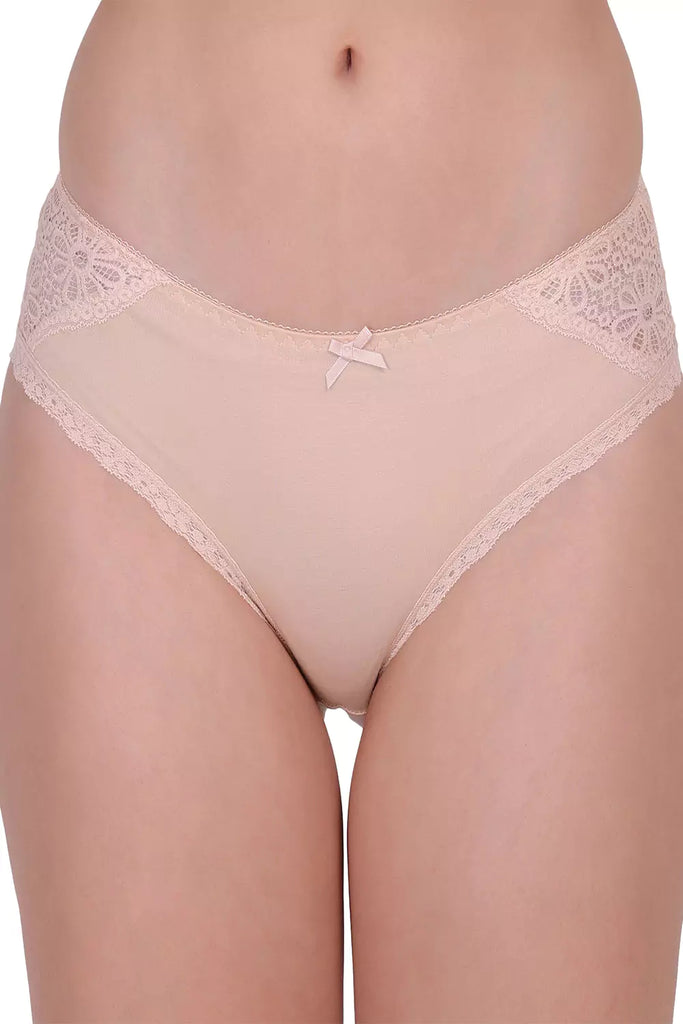 Women's Hipster Self Design Panty P_8226