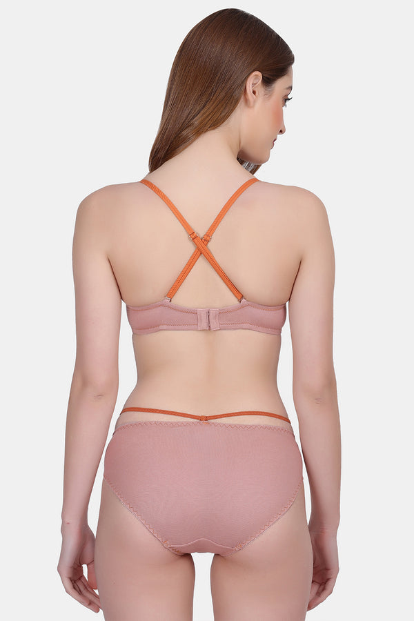 Amour Secrt Lightly Padded Pushup Bra & Panty Set PB1802