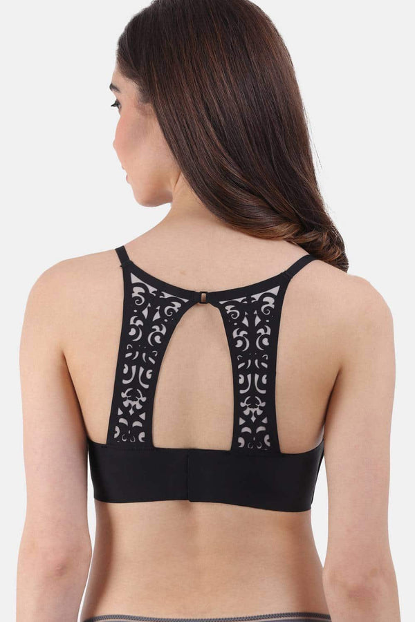 Amour Secret Women's Lightly Padded Seamless Plunge Bra PD2016