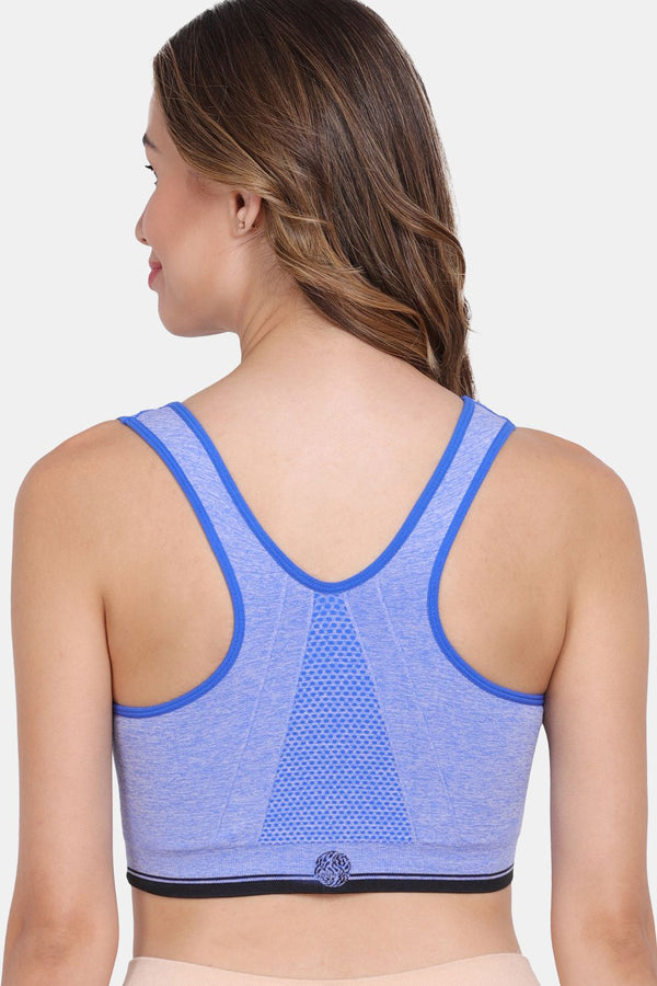 Amour Secret Women's Lightly Padded Front Zipper Open Sports Bra S639N