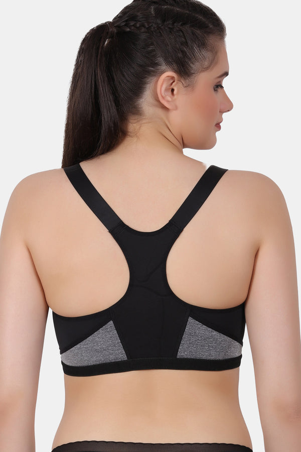 Lightly-Padded Nylon Blend Full Coverage Outdoor, Yoga, Gym Sports Bra For Women With Racerback SB2066