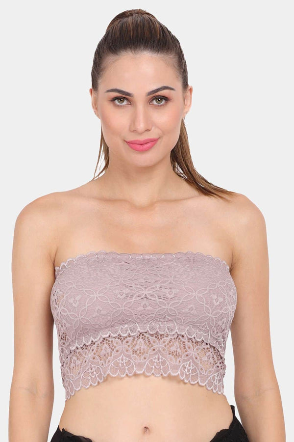 Amour Secret Women's Lightly Padded Strapless Lace Tube Bra TB9092